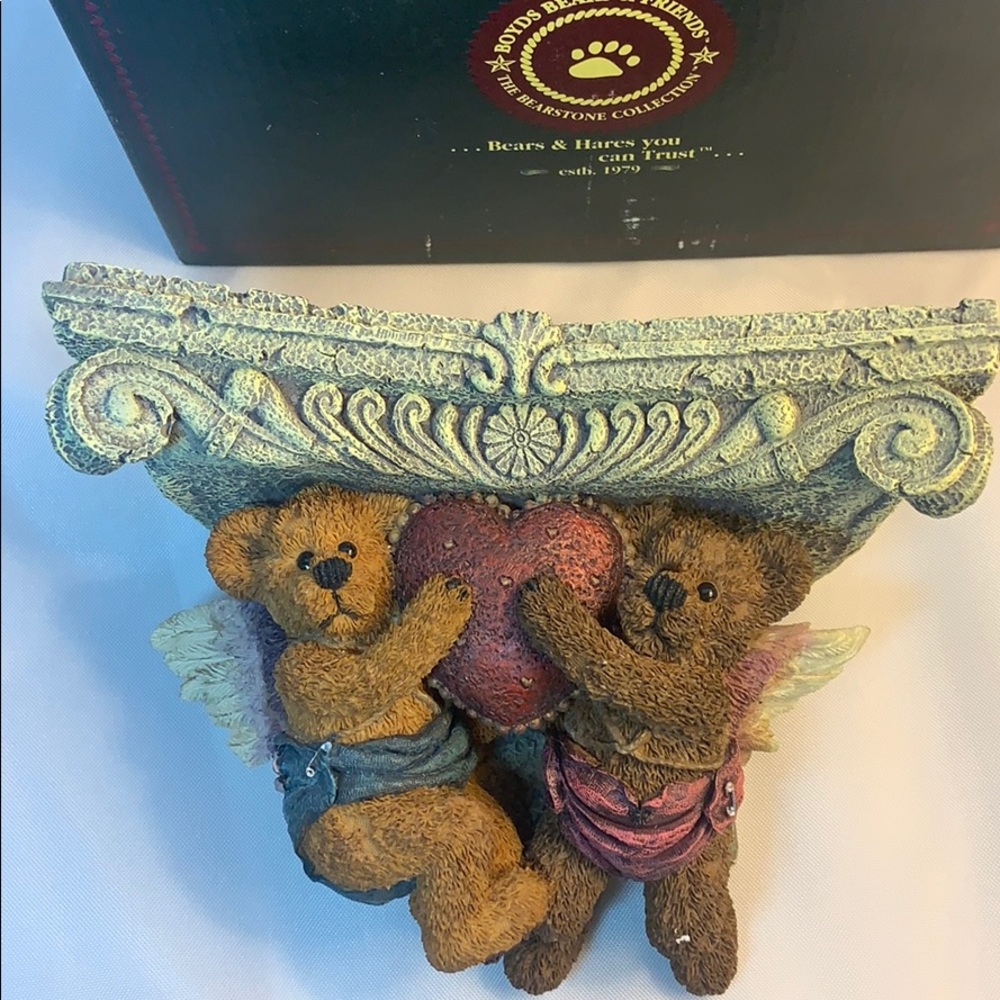 Vintage Boyds Bears - Wall Shelf - Angels Fly High - Picture 4 of 4